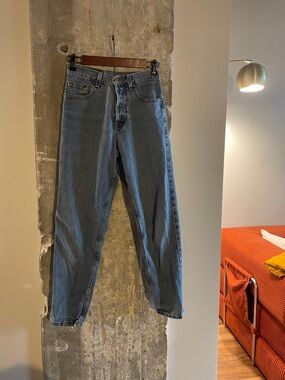 100% Cotton Eddie Bauer Straight-Leg Denim Jeans in Blue